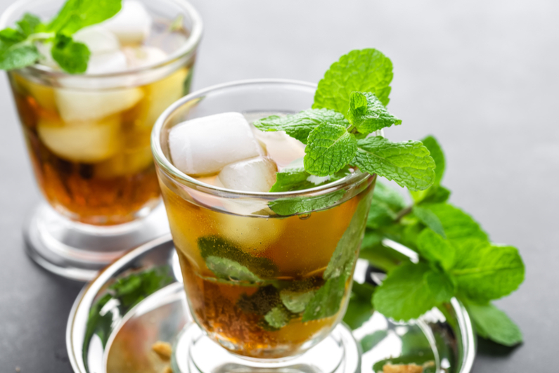 Mint julep cocktail