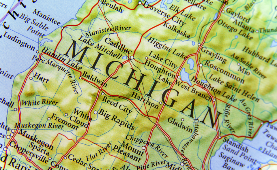 Michigan map