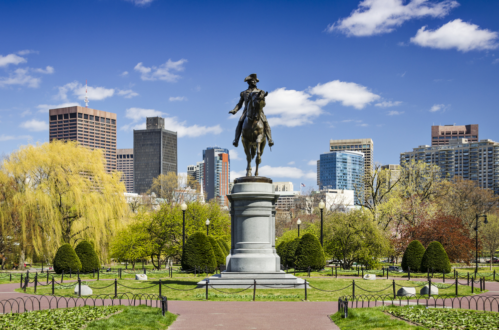 George Washington statue in Boston, Massachusetts