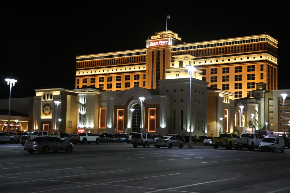 facade of South Point Hotel and Casino in Las Vegas